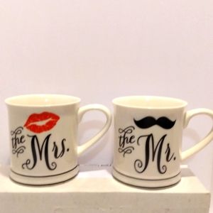 Mr and Mrs coffee cups